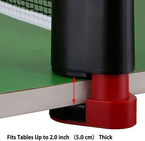 شبكات بينج بونج، شبكات تنس الطاولة، شبكة بديلة قابلة للسحب وقابلة للتعديل، حامل سفر متنقل لأي طاولة - طول قابل للتعديل 190 سم/72 (كحد أقصى) in Kuwait