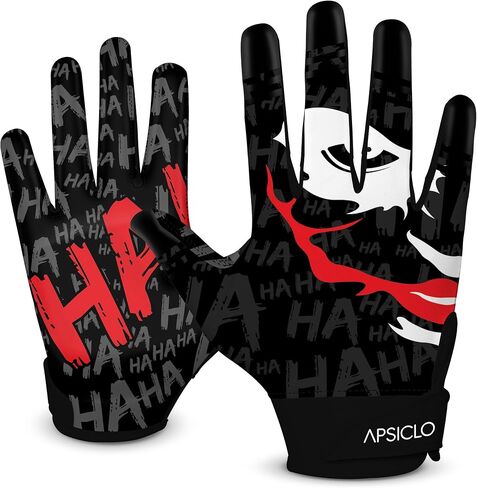 Football Receiver Gloves Sticky Silicone Grip Youth - Adult & Kids Sizes in Saudi Arabia
