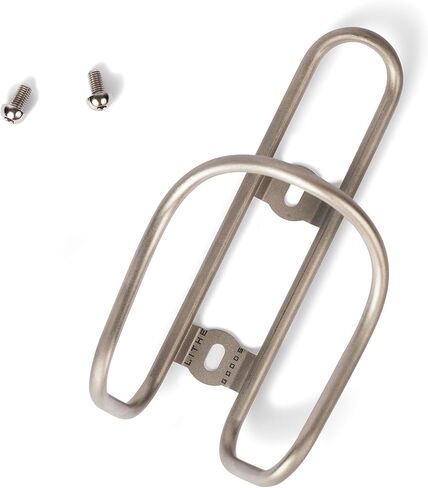 Titanium Water Bottle Cage for Bikes by LITHE GOODS, Ti screws included (Lighter Weight) in Saudi Arabia