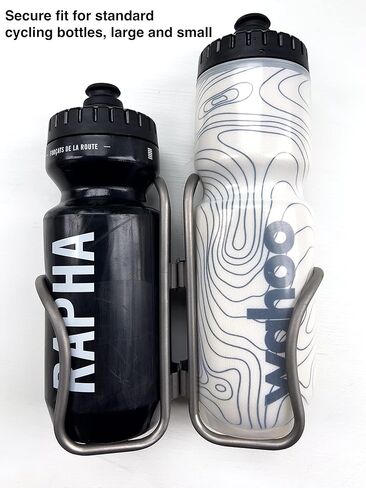 Titanium Water Bottle Cage for Bikes by LITHE GOODS, Ti screws included (Lighter Weight) in Saudi Arabia