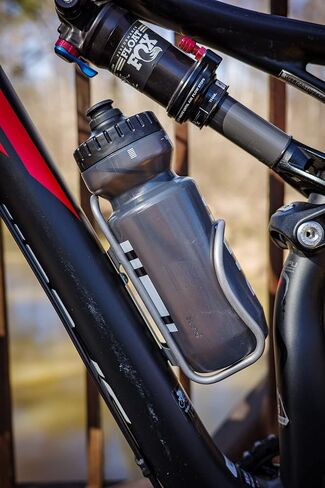 Titanium Water Bottle Cage for Bikes by LITHE GOODS, Ti screws included (Lighter Weight) in Saudi Arabia