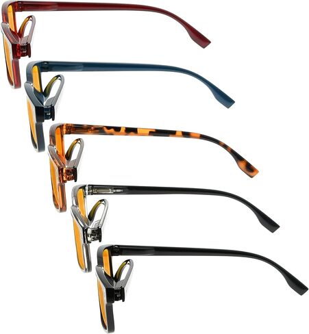 Eyekepper 5 Pack Blue Light Filter Glasses Classic Rectangular Computer Eyeglasses +0.00 in Saudi Arabia