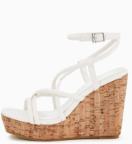 Coutgo Women Platform Wedge Sandals Cork Slingback Wedges Espadrilles Heels Summer Shoes in Saudi Arabia