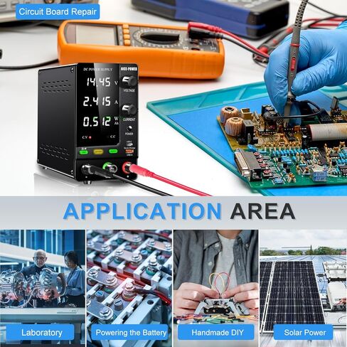NICE-POWER DC Power Supply Variable 120V 3A 360W LiFePO4 Nickel-Metal Lithium Ion Hydride Battery Charger 6V 12V 24V 36V 48V 60V 92V 100V Battery Charging Bench Power Supplies Output OCP Ah Display in Kuwait