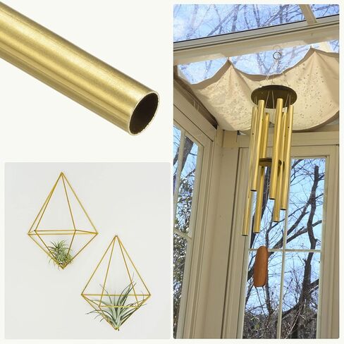 Brass Tube(20mm OD x 0.5mm Wall T x 200mm L) 2Pcs, Straight Tubing - for Home Furnishing, Machinery, DIY Handicraft in Saudi Arabia