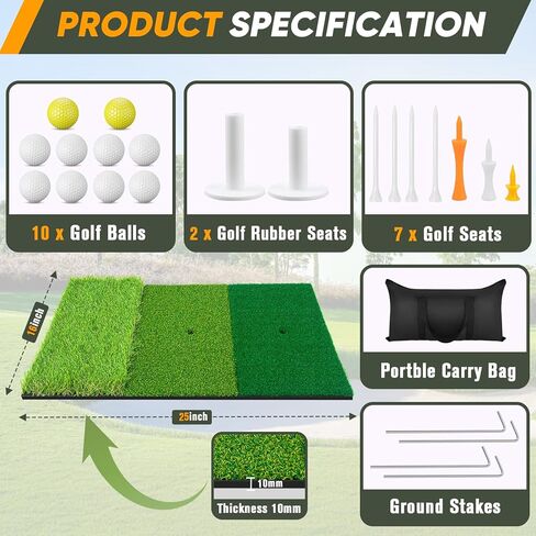 شبكة جولف، شبكة ممارسة الجولف، شبكة ضرب الجولف، شبكات جولف للقيادة في الفناء الخلفي، كرات جولف حقيقية، 10x7 أقدام الكل في 1 شبكات جولف للقيادة في الفناء الخلفي والتقطيع في الداخل والخارج من KAKO in Kuwait