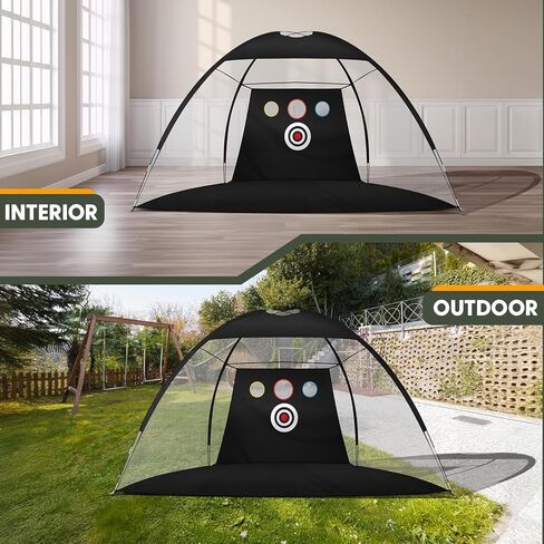 شبكة جولف، شبكة ممارسة الجولف، شبكة ضرب الجولف، شبكات جولف للقيادة في الفناء الخلفي، كرات جولف حقيقية، 10x7 أقدام الكل في 1 شبكات جولف للقيادة في الفناء الخلفي والتقطيع في الداخل والخارج من KAKO in Kuwait