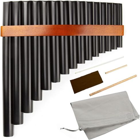 15 Pipes Pan Flute G Key Chinese Traditional Musical Instrument Pan Pipes Woodwind Instrument (left hand) in Kuwait