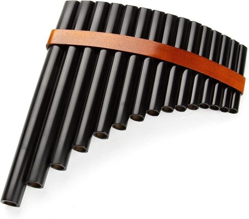 15 Pipes Pan Flute G Key Chinese Traditional Musical Instrument Pan Pipes Woodwind Instrument (left hand) in Kuwait