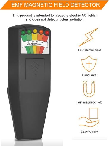 كاشف EMF، 5 قارئ EMF LED، معدات خارقة لصيد الأشباح للمنزل والمكتب والتفتيش الخارجي in Kuwait