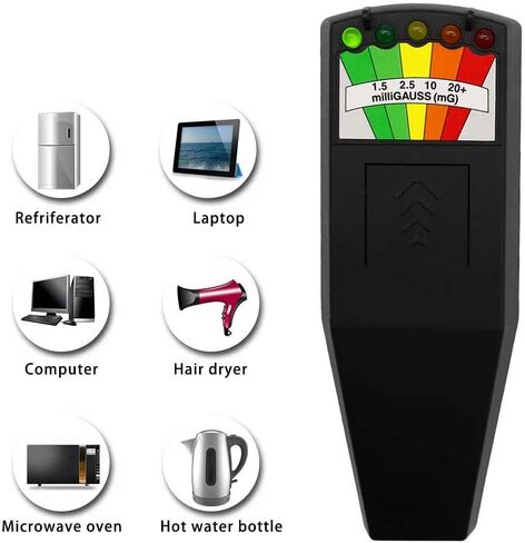 LED EMF Meter Magnetic Field Detector Ghost Hunting Paranormal Equipment Tool Tester Portable Counter in Saudi Arabia