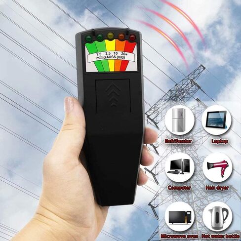 LED EMF Meter Magnetic Field Detector Ghost Hunting Paranormal Equipment Tool Tester Portable Counter in Saudi Arabia