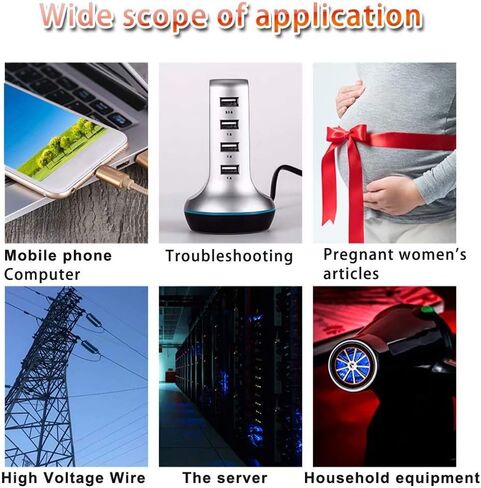 LED EMF Meter Magnetic Field Detector Ghost Hunting Paranormal Equipment Tool Tester Portable Counter in Saudi Arabia