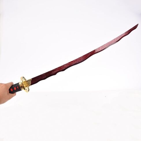 Elden Ring Rivers of Blood السيف التأثيري 40 بوصة معدن حقيقي كاتانا المبارز من أرض لعبة أسلحة القصب لجمع الهدايا in Saudi Arabia