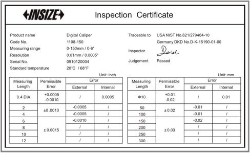 INSIZE 1119-150 Electronic Caliper with Round Depth Bar, 0-6"/0-150 mm in Saudi Arabia