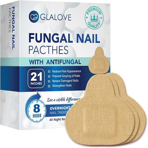 Toenail Fungus Treatment Patches: Nail Fungus Treatment for Toenail - Extra Strength Toe Nail Fungal Patches - Nail Repair Patches - 8-Hour Nighttime Nail Renewal Patches - 21 Patches in Kuwait