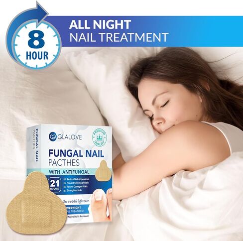 Toenail Fungus Treatment Patches: Nail Fungus Treatment for Toenail - Extra Strength Toe Nail Fungal Patches - Nail Repair Patches - 8-Hour Nighttime Nail Renewal Patches - 21 Patches in Kuwait