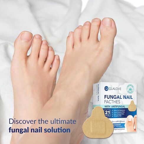 Toenail Fungus Treatment Patches: Nail Fungus Treatment for Toenail - Extra Strength Toe Nail Fungal Patches - Nail Repair Patches - 8-Hour Nighttime Nail Renewal Patches - 21 Patches in Kuwait