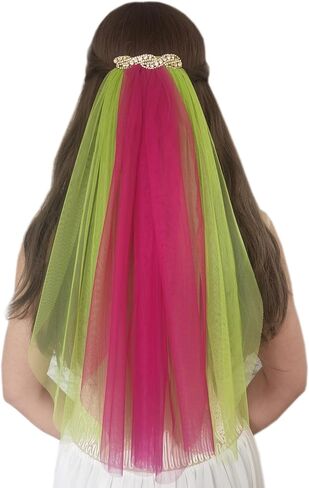 Leimandy الحجاب الزفاف العازبة حزب الحجاب الزفاف الحجاب شخصية الحجاب وصيفه الشرف الحجاب القصير مع حجر الراين B031 in Kuwait