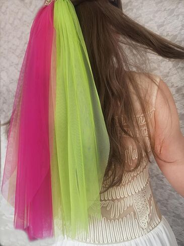 Leimandy الحجاب الزفاف العازبة حزب الحجاب الزفاف الحجاب شخصية الحجاب وصيفه الشرف الحجاب القصير مع حجر الراين B031 in Kuwait