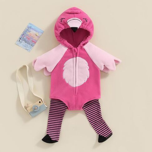 Bonangber Baby Halloween Costumes Animal or Fruit Costume Zipper Hooded Sleeveless Romper & Stockings Infant Cosplay Outfit in Saudi Arabia