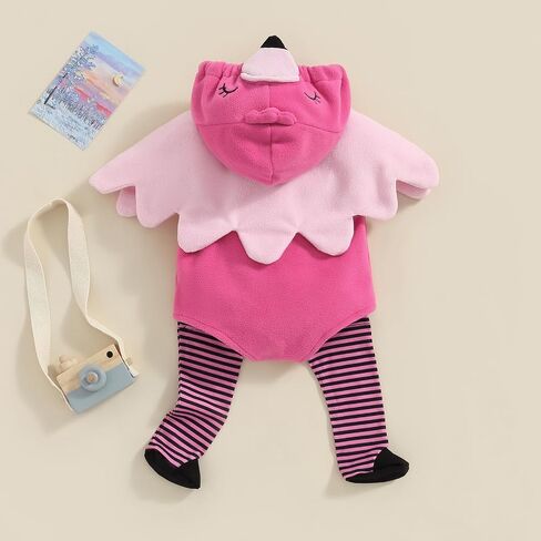 Bonangber Baby Halloween Costumes Animal or Fruit Costume Zipper Hooded Sleeveless Romper & Stockings Infant Cosplay Outfit in Saudi Arabia