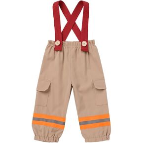 IBAKOM Baby Boy Halloween Costume Pirate Astronaut Firefighter Suspender Pant Kids Pretend Dress Up Cosplay Outfits