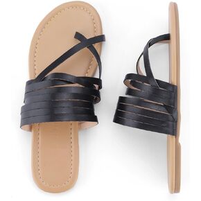 صنادل مسطحة للنساء من Shoe'N Tale، شبشب فليب فلوب بأشرطة مفتوحة عند الأصابع سهلة الارتداء in Kuwait