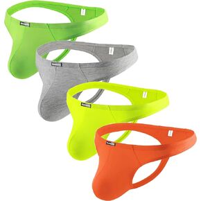Hanhepee Men's Breathable Low Rise Hipster Panties Sexy Everyday Basic Modal Sexy Thong Underwear No Show T-back in Kuwait