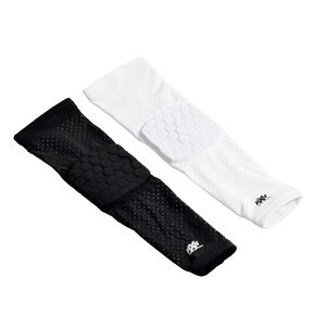 Reaction Gear Compression Sleeves with Elbow Pads (White, X-Large)