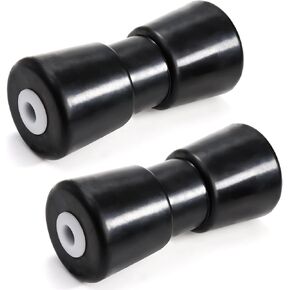 Bekith 2 حزمة 8 بوصة الثقيلة قارب مقطورة الأسطوانة، عارضة المطاط الأسود رمح، المطاط القوس الأسطوانة قارب مقطورة القوس وقف قارب مقطورة الملحقات استبدال أجزاء مقطورة القارب in Kuwait