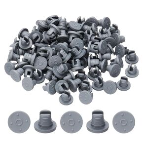 PATIKIL 13mm Vials Rubber Stoppers, 100 Pcs Self Injection Ports Butyl Rubber Bottle Stopper for Glass Vial Liquid Culture Jars