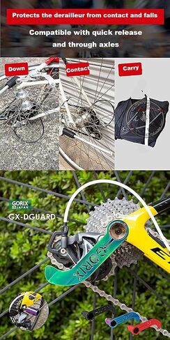 GORIX Bike Rear Derailleur Guard Protector Light Mount MTB Road Mountain Bike (GX-DGUARD) (بقعة زيتية) in Saudi Arabia