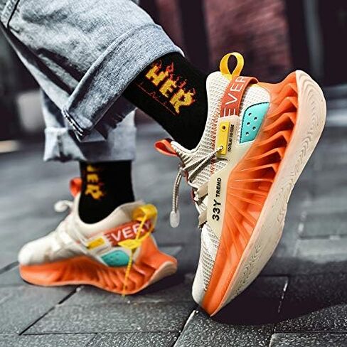 XIDISO Mens Running Shoes Womens Slip On Blade Mesh Fashion Men’s Sneakers Athletic Tennis Sports Cross Casual Training Walking Shoe for Men in Saudi Arabia