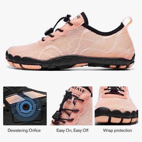 hiitave Womens Water Shoes Quick Dry Barefoot for Swim Diving Surf Aqua Sports Pool Beach Walking Yoga in Saudi Arabia