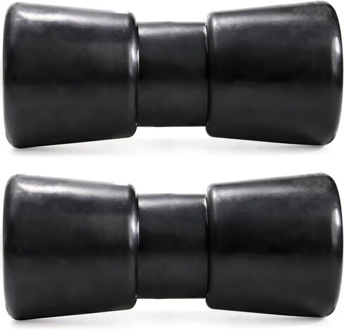 Bekith 2 حزمة 8 بوصة الثقيلة قارب مقطورة الأسطوانة، عارضة المطاط الأسود رمح، المطاط القوس الأسطوانة قارب مقطورة القوس وقف قارب مقطورة الملحقات استبدال أجزاء مقطورة القارب in Kuwait