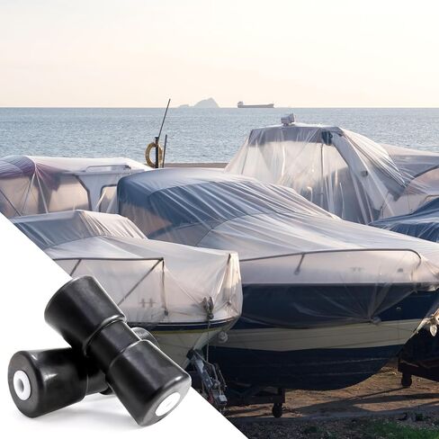 Bekith 2 حزمة 8 بوصة الثقيلة قارب مقطورة الأسطوانة، عارضة المطاط الأسود رمح، المطاط القوس الأسطوانة قارب مقطورة القوس وقف قارب مقطورة الملحقات استبدال أجزاء مقطورة القارب in Kuwait