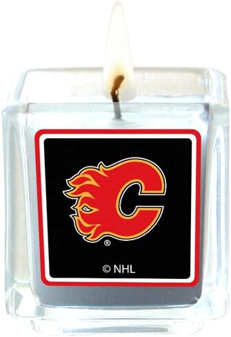 شموع معطرة من Siskiyou Sports NHL Calgary Flames، 4 قطع مقاس واحد، ألوان الفريق in Saudi Arabia