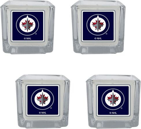 شموع معطرة من Siskiyou Sports NHL Winnipeg Jets، 4 قطع مقاس واحد، ألوان الفريق in Saudi Arabia