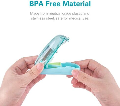 قطاعة حبوب الدواء مع واقي للشفرة، مقسم حبوب الدواء BUG HULL للحبوب الصغيرة والفيتامينات والأقراص باللون الأزرق in Kuwait