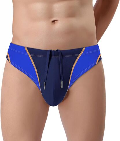SUMABA Mens Swim Bikini Briefs with Drawstring in Kuwait