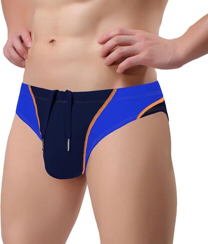 SUMABA Mens Swim Bikini Briefs with Drawstring in Kuwait