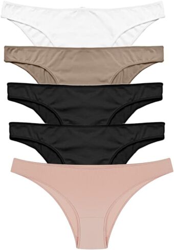 HOPE - بيكيني من الألياف الدقيقة بدون عرض أساسي 5 قطع - ملابس داخلية للنساء - سراويل داخلية، بدون خياطة، ملابس داخلية للنساء in Kuwait