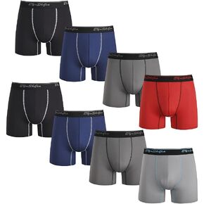 EYUSHIJIA Men's 4 Pack Comfortable Bamboo Fiber Modal Boxer Briefs