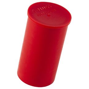Caplugs 99394915 Plastic Long-Threaded Connector Cap RCL-5, PE-LD, to Cap Thread Size 1/2 Cap ID .490" Length 1.33", Red (Pack of 200)