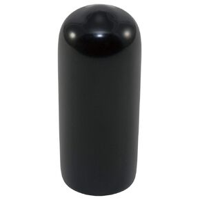 Caplugs 99190133 Plastic Round Cap VC-343-16, VINYL, Cap ID 0.343" Length 1.000", Black (Pack of 500)