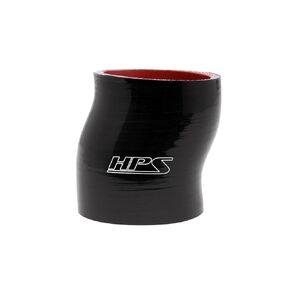 HPS HTSOC-312-L4-BLK High Temperature 4-ply Polyester Silicone Offset Coupler Hose,3-1/8" ID, 5 mm Wall Thickness, 4" Length, Black
