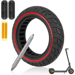 ulip 60/70-6.5 Scooter Solid Tire 10 Inch 10x2.5 Electric Scooter Wheels Replacement Tire Front or Rear Solid Tire for Segway Ninebot Max G30 G30D G30LP G30E