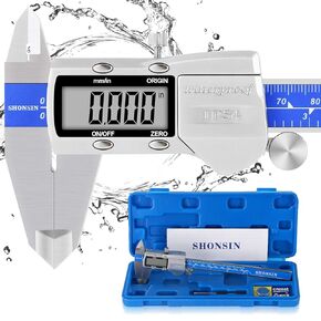 Absolute Origin Digital Caliper 6 Inch Stainless Steel Caliper Measuring Tool, IP54 Protection, Extreme Accuracy 0.0005"/0.01mm Resolution
