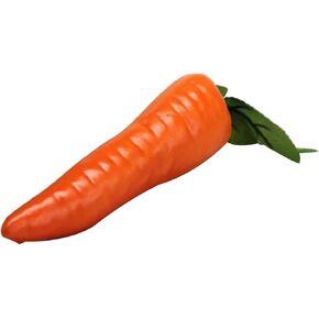 1Pc Orange Artificial Vegetables Decorative Reusable Plastic Carrot Home Decor Excellent Quality and Popular Design, Artificial Plants and Flowers